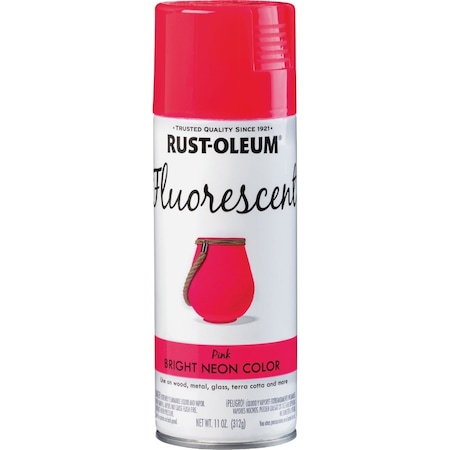 Rust-Oleum Fluorescent 11 Oz. Gloss Spray Paint, Fluorescent Pink 342569